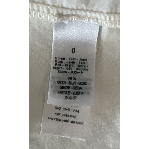 forte_forte Italy Size 0 IVORY Layered Design Silk Short Skirt - Picture 13 of 15